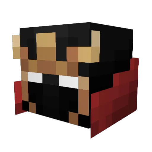 xlily07 Minecraft avatar head, 3D render