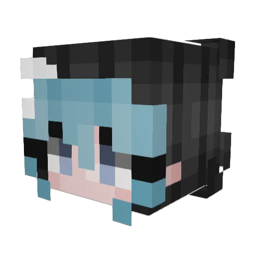 xlinyamsp Minecraft avatar head, 3D render