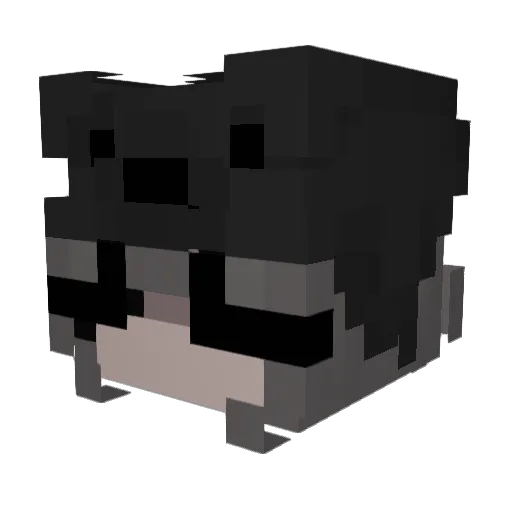 xlixq Minecraft avatar head, 3D render