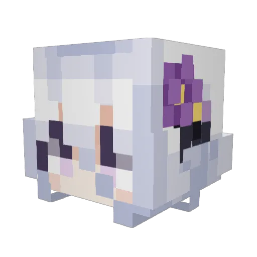 xlkx7 Minecraft avatar head, 3D render