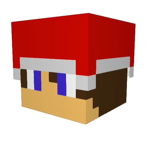 xllars Minecraft avatar head, 3D render