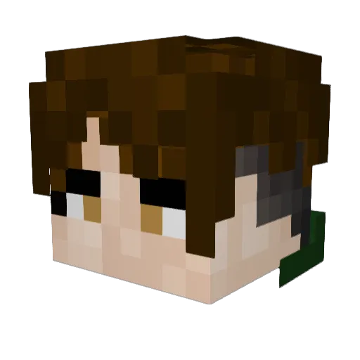 xlnorix Minecraft avatar head, 3D render