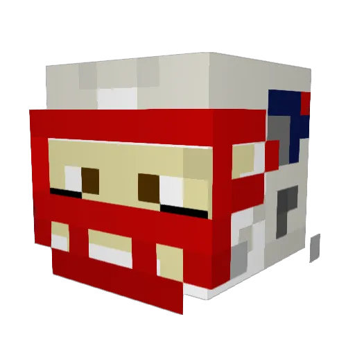 xlolinko Minecraft avatar head, 3D render