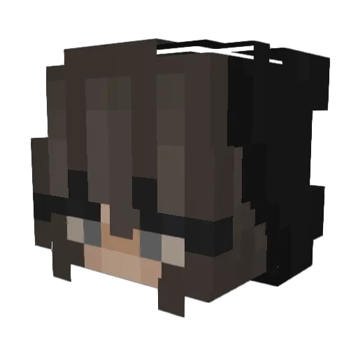 xlphaw Minecraft avatar head, 3D render