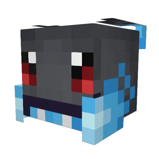 xltf4 Minecraft avatar head, 3D render