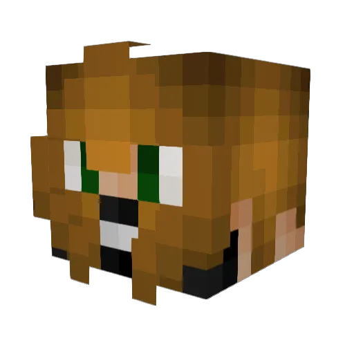 xltodd Minecraft avatar head, 3D render