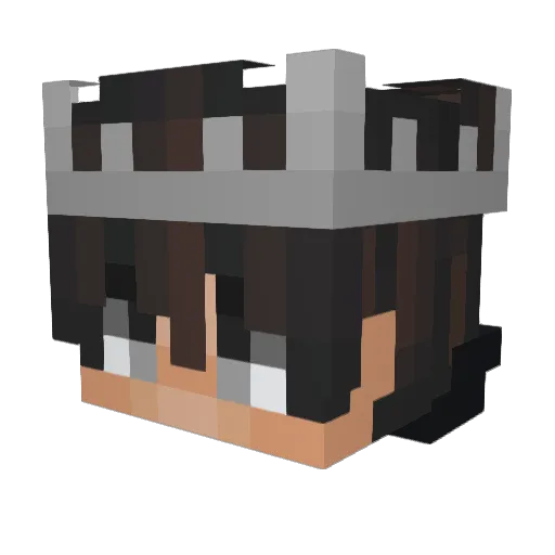 xlxukaa Minecraft avatar head, 3D render