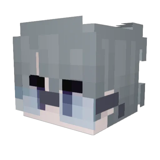 xm1773 Minecraft avatar head, 3D render