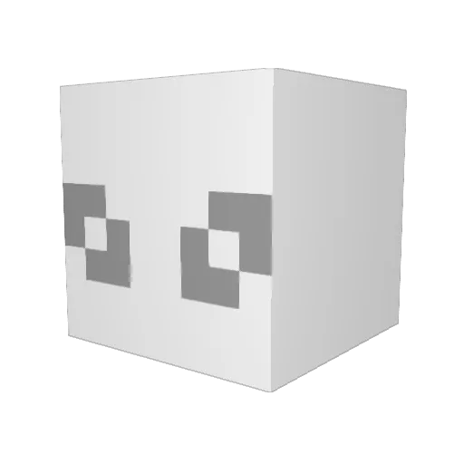 xm20 Minecraft avatar head, 3D render