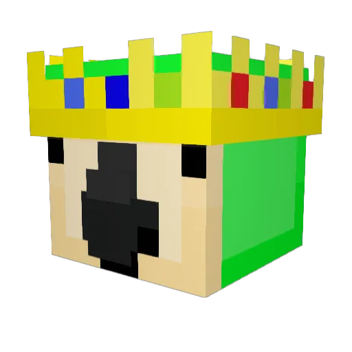 xm_ayxx Minecraft avatar head, 3D render