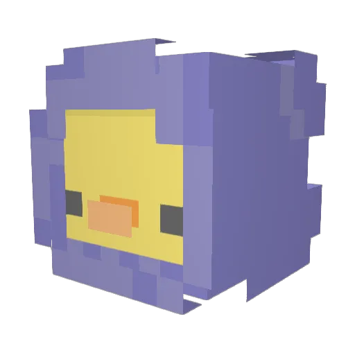 xmajaa Minecraft avatar head, 3D render