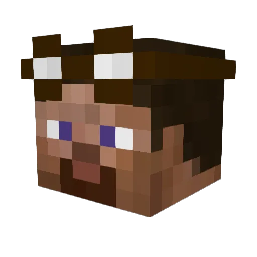 xman4clans Minecraft avatar head, 3D render