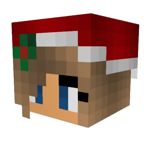 xmaritx_ Minecraft avatar head, 3D render