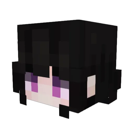 xmeeah Minecraft avatar head, 3D render