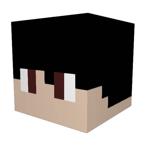 xmfkdla Minecraft avatar head, 3D render
