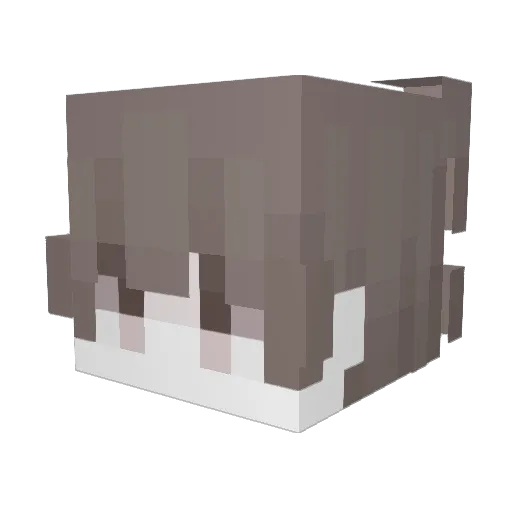 xmg Minecraft avatar head, 3D render