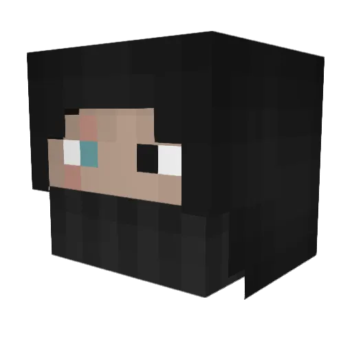 xmggreed Minecraft avatar head, 3D render