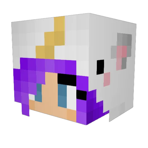 xmia2x5 Minecraft avatar head, 3D render