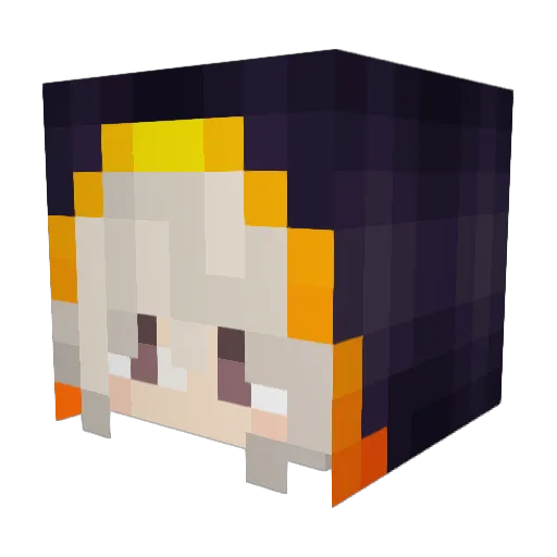 xmicrxn Minecraft avatar head, 3D render