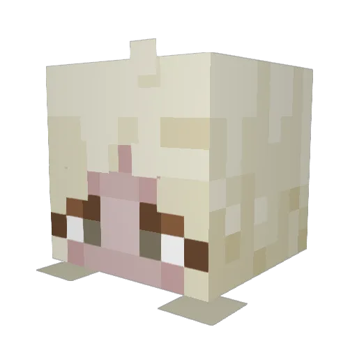 xmiloxmilox Minecraft avatar head, 3D render