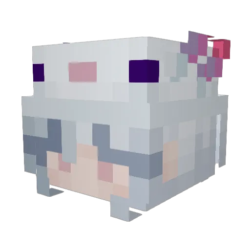 xmin1022 Minecraft avatar head, 3D render