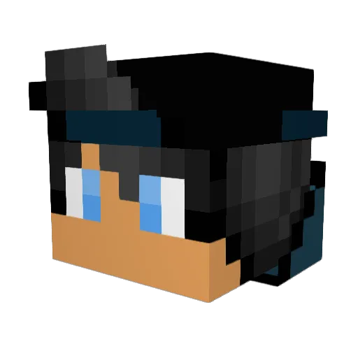 xmini10 Minecraft avatar head, 3D render