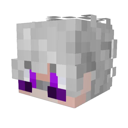 xmixsu Minecraft avatar head, 3D render