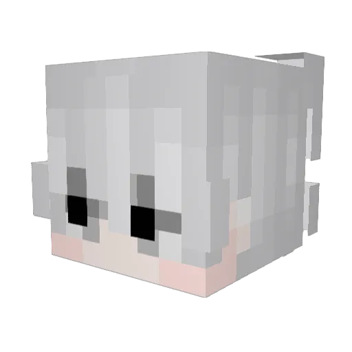xmlexue_ Minecraft avatar head, 3D render