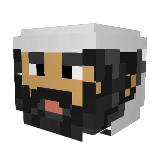 xmomo_43 Minecraft avatar head, 3D render