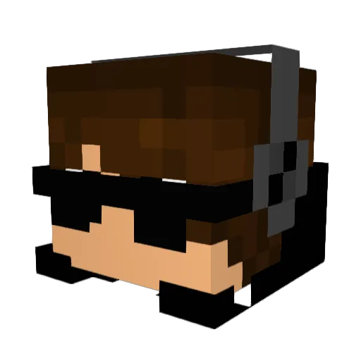 xmurfx5 Minecraft avatar head, 3D render