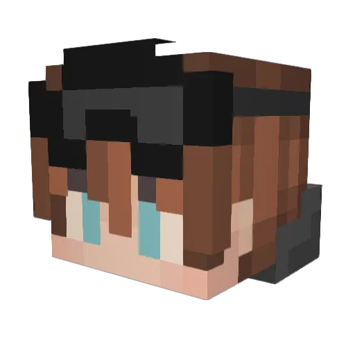 xn0wak Minecraft avatar head, 3D render