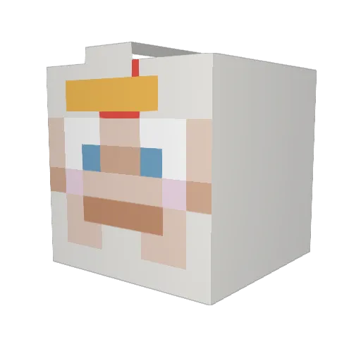 xnd3rrr Minecraft avatar head, 3D render