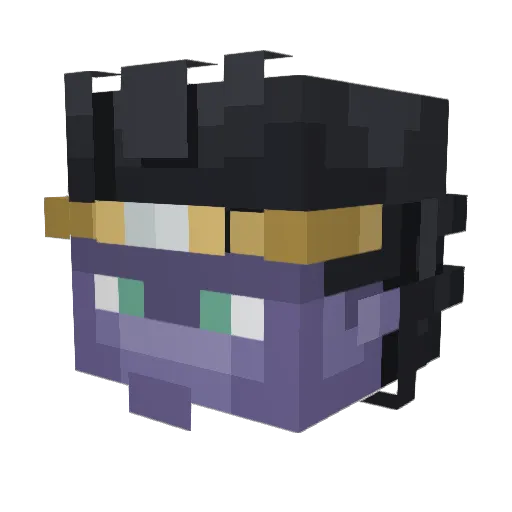 xndrpndr Minecraft avatar head, 3D render