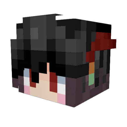 xnemon Minecraft avatar head, 3D render