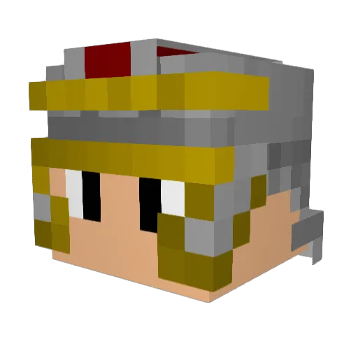 xnexdex Minecraft avatar head, 3D render
