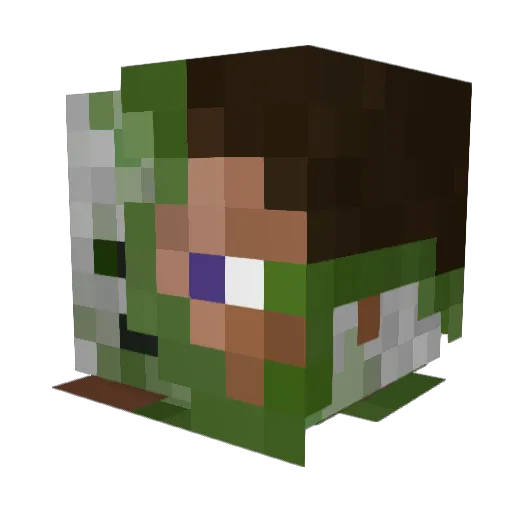 xng_Yeee520 Minecraft avatar head, 3D render