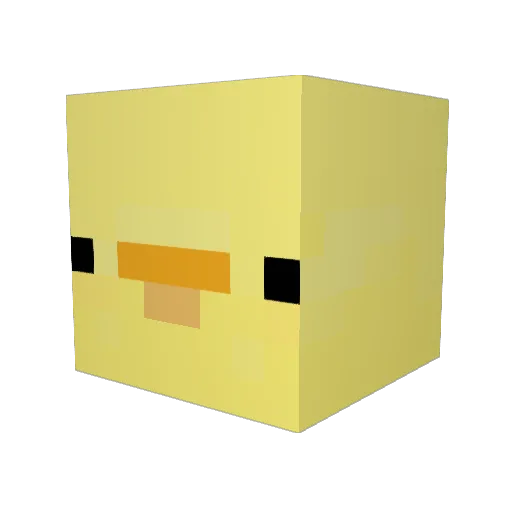 xniejadek Minecraft avatar head, 3D render