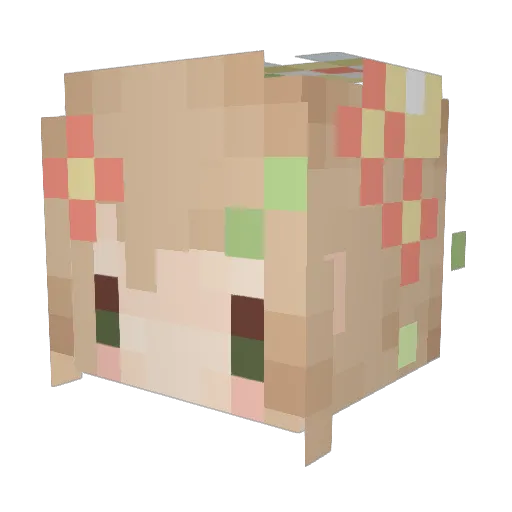 xnikukox Minecraft avatar head, 3D render