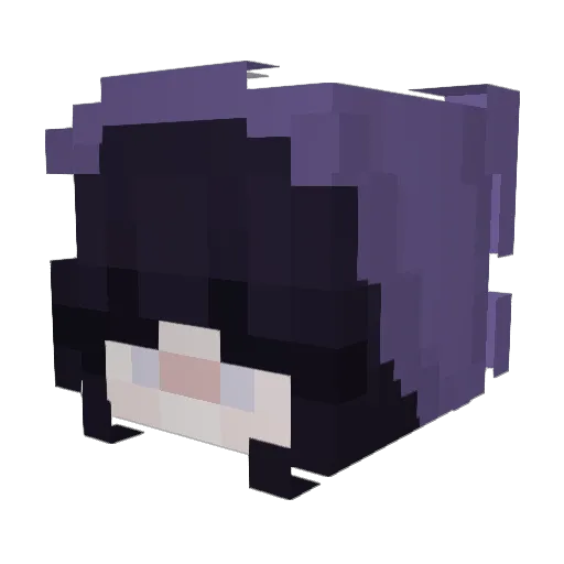xnli Minecraft avatar head, 3D render