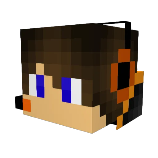 xnnx1sx Minecraft avatar head, 3D render