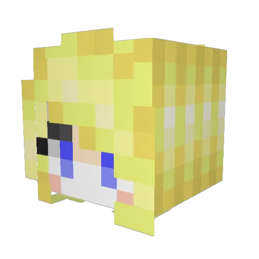 xnonobx Minecraft avatar head, 3D render