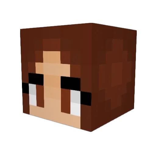 xnoordis Minecraft avatar head, 3D render