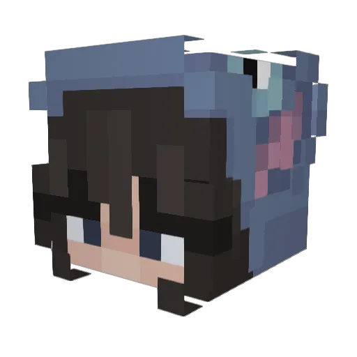 xnotcool Minecraft avatar head, 3D render