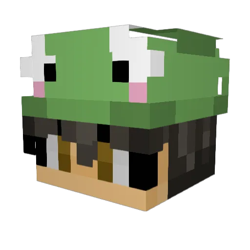 xnovalex Minecraft avatar head, 3D render