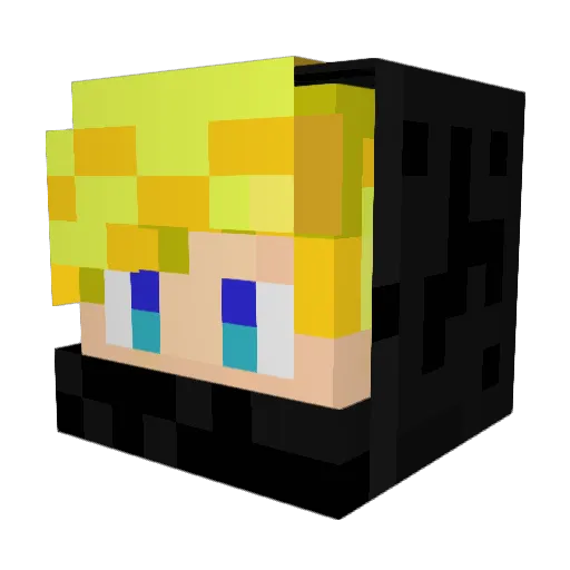 xnskop Minecraft avatar head, 3D render