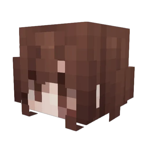 xnyanco Minecraft avatar head, 3D render