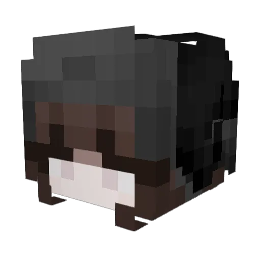 xnz Minecraft avatar head, 3D render