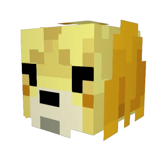 xoAmberxo Minecraft avatar head, 3D render