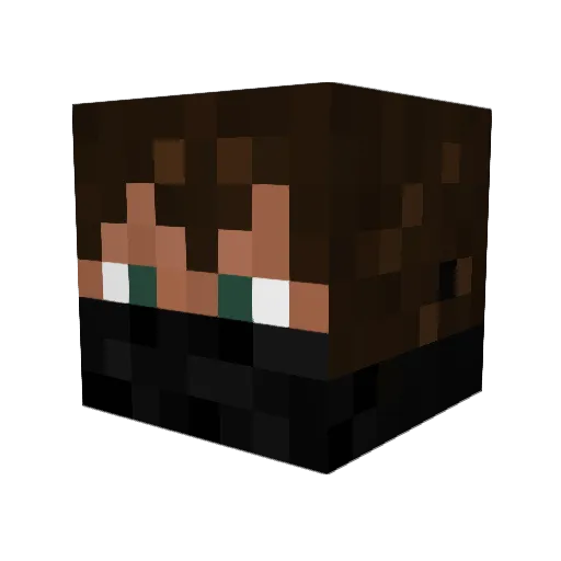 xoBeer Minecraft avatar head, 3D render