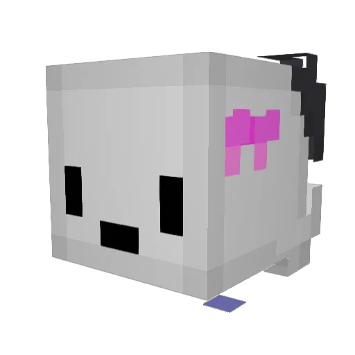 xoBobaTea Minecraft avatar head, 3D render